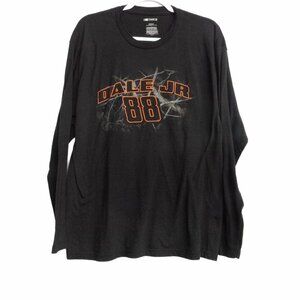 Nascar Dale Jr 88 Mens Black Sweatshirt Round Neck Long Sleeve Pullover L